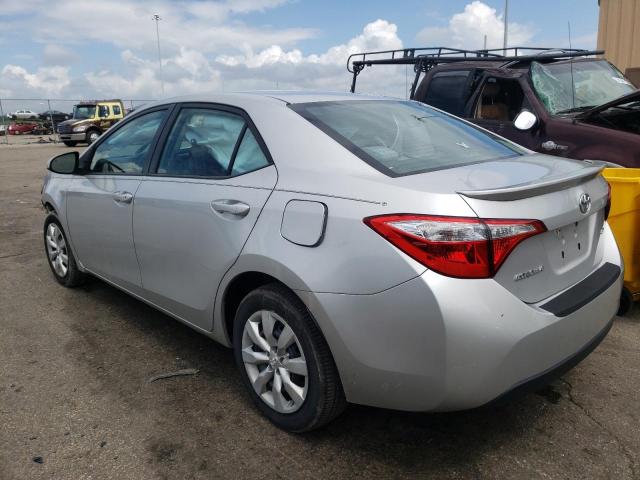 5YFBURHE4EP080675 - 2014 TOYOTA COROLLA L SILVER photo 2