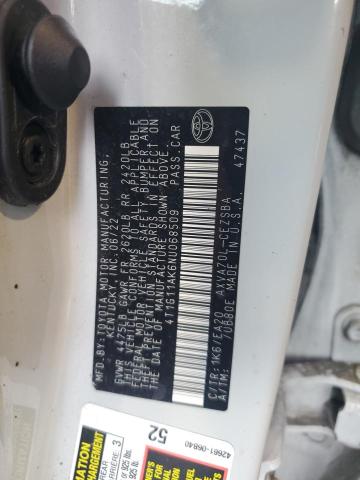 4T1G11AK6NU068509 - 2022 TOYOTA CAMRY SE თეთრი ფოტო 12