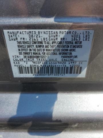 3N1AB8DV8MY320717 - 2021 NISSAN SENTRA SR GRAY photo 13