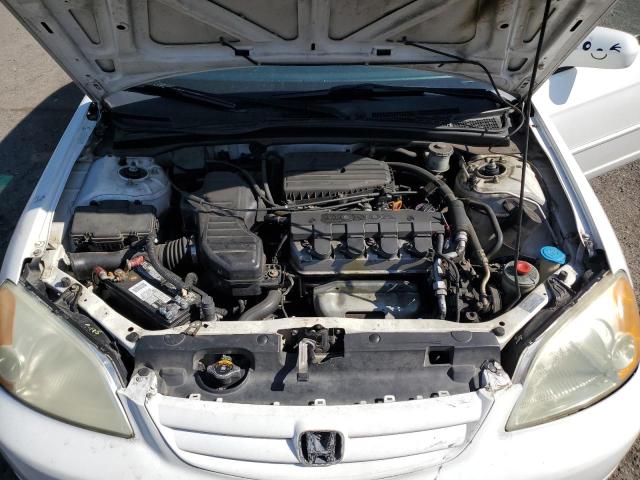 1HGES16532L053397 - 2002 HONDA CIVIC LX WHITE photo 11