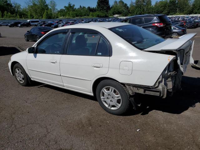1HGES16532L053397 - 2002 HONDA CIVIC LX WHITE photo 2