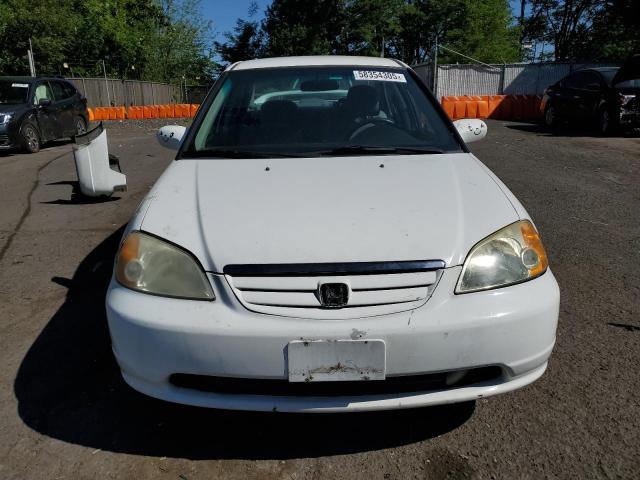 1HGES16532L053397 - 2002 HONDA CIVIC LX WHITE photo 5
