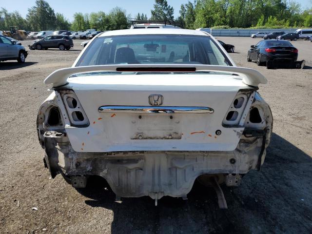 1HGES16532L053397 - 2002 HONDA CIVIC LX WHITE photo 6