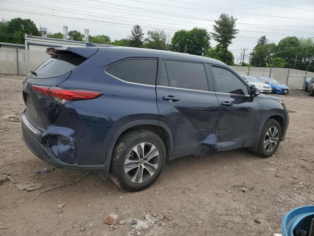 5TDGZRBH5NS252651 - 2022 TOYOTA HIGHLANDER XLE Көк фото 3