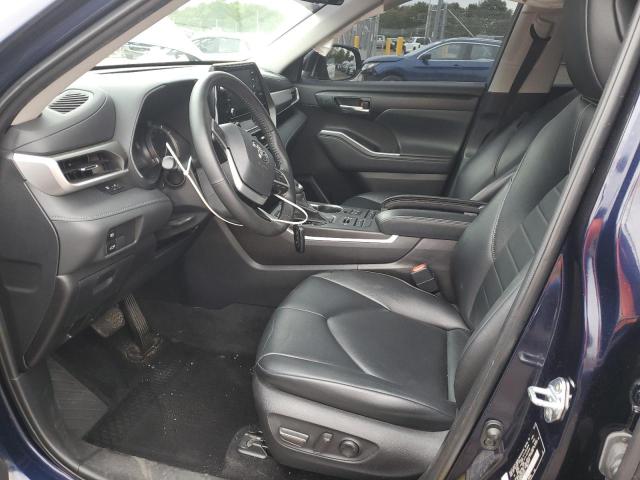 5TDGZRBH5NS252651 - 2022 TOYOTA HIGHLANDER XLE Көк фото 7