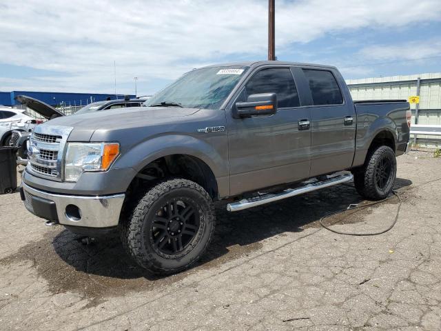 1FTFW1EF1DFB59043 - 2013 FORD F150 SUPERCREW GRAY photo 1