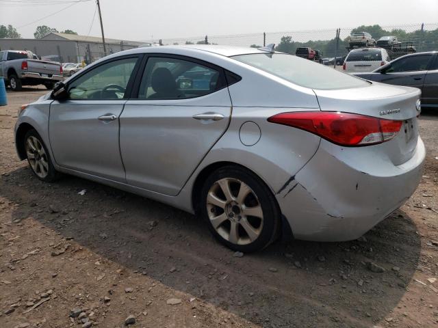 5NPDH4AE7CH137469 - 2012 HYUNDAI ELANTRA GLS SILVER photo 2