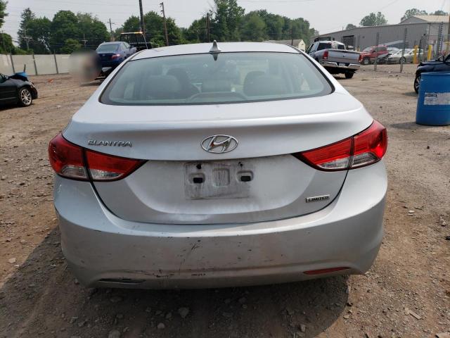 5NPDH4AE7CH137469 - 2012 HYUNDAI ELANTRA GLS SILVER photo 6