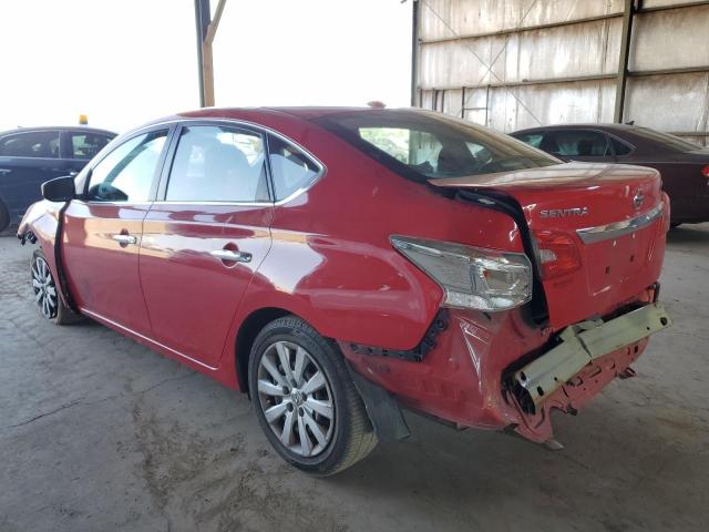 3N1AB7APXHL678033 - 2017 NISSAN SENTRA S RED photo 2