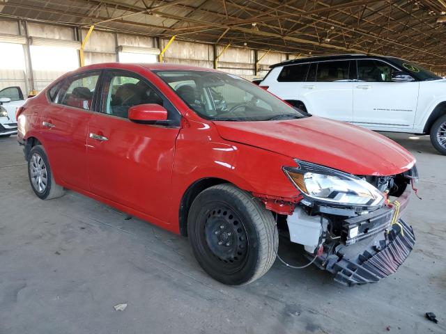 3N1AB7APXHL678033 - 2017 NISSAN SENTRA S RED photo 4