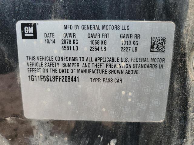 1G11F5SL8FF208441 - 2015 CHEVROLET MALIBU LTZ Boz foto 12