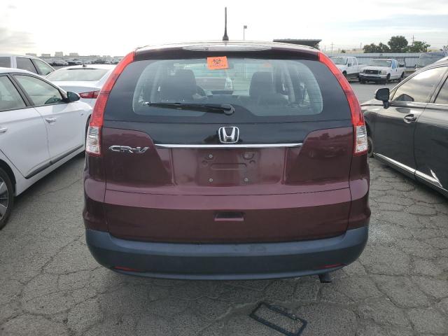 5J6RM3H31DL014595 - 2013 HONDA CR-V LX BURGUNDY photo 6