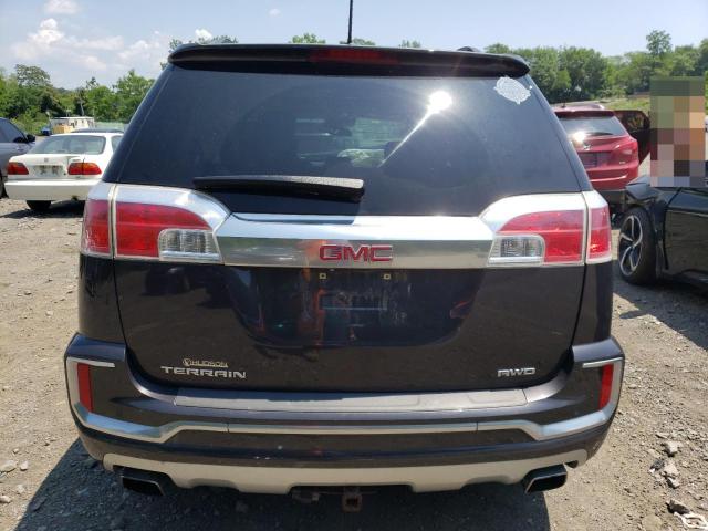 2GKFLVE33G6250257 - 2016 GMC TERRAIN DENALI BLACK photo 6