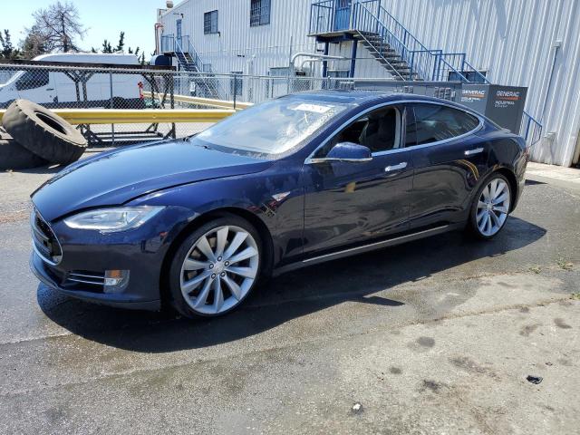 5YJSA1CP8DFP07987 - 2013 TESLA MODEL S Կապույտ լուսանկար 1