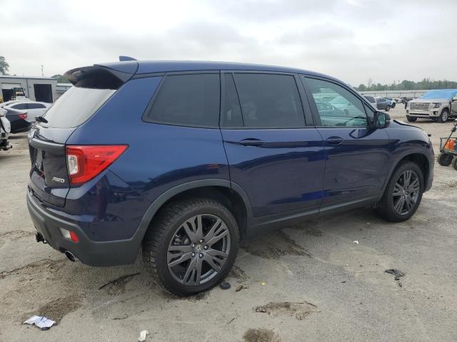 5FNYF8H59MB020240 - 2021 HONDA PASSPORT EXL أزرق صورة 3