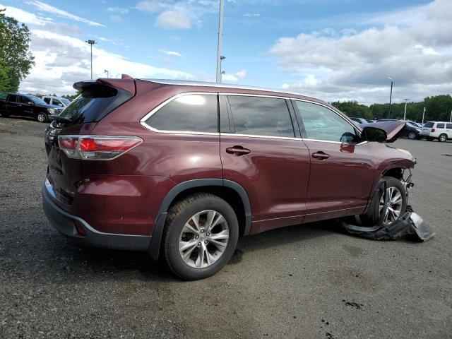 5TDJKRFH2FS194892 - 2015 TOYOTA HIGHLANDER XLE RED photo 3