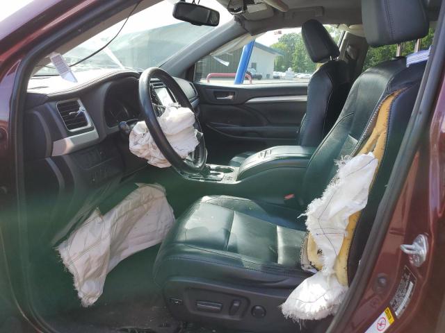 5TDJKRFH2FS194892 - 2015 TOYOTA HIGHLANDER XLE RED photo 7