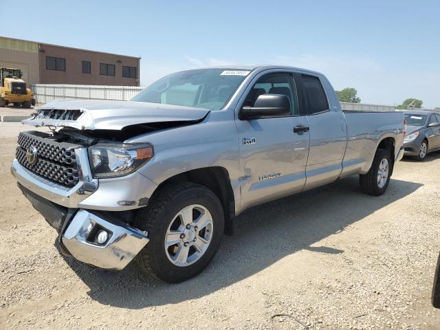 5TFCY5F19LX026756 - 2020 TOYOTA TUNDRA DOUBLE CAB SR/SR5 SILVER photo 1