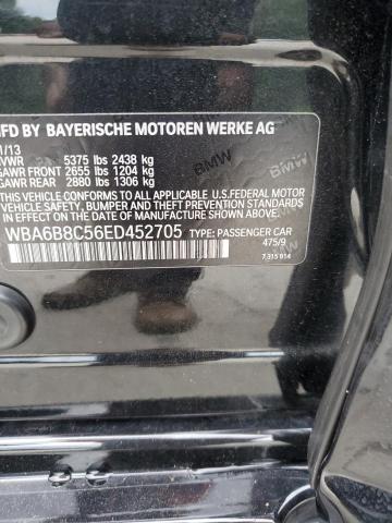 WBA6B8C56ED452705 - 2014 BMW 640 XI GRAN COUPE BLACK photo 12