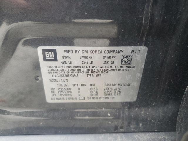 KL4CJASB7HB208546 - 2017 BUICK ENCORE PREFERRED CHARCOAL photo 13