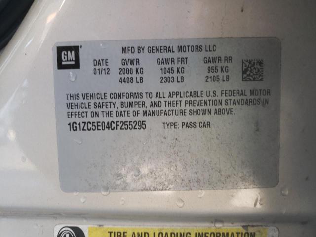 1G1ZC5E04CF255295 - 2012 CHEVROLET MALIBU 1LT 米色 照片 12