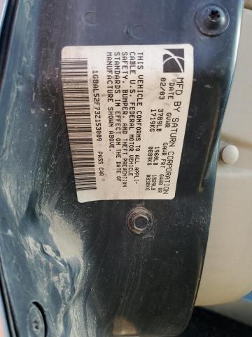 1G8AL52F73Z153009 - 2003 SATURN ION LEVEL 3 BLUE photo 13