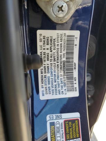 19XFA1F9XAE036953 - 2010 HONDA CIVIC EXL 蓝色 照片 13
