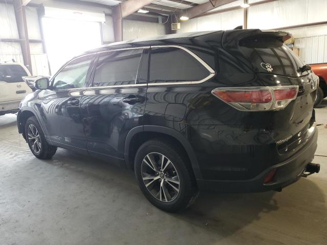 5TDKKRFH6GS506752 - 2016 TOYOTA HIGHLANDER XLE Negro foto 2