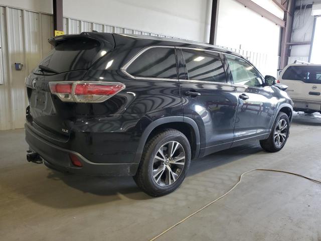 5TDKKRFH6GS506752 - 2016 TOYOTA HIGHLANDER XLE Negro foto 3