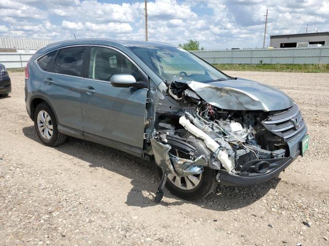 JHLRM4H77CC001270 - 2012 HONDA CR-V EXL TURQUOISE photo 4