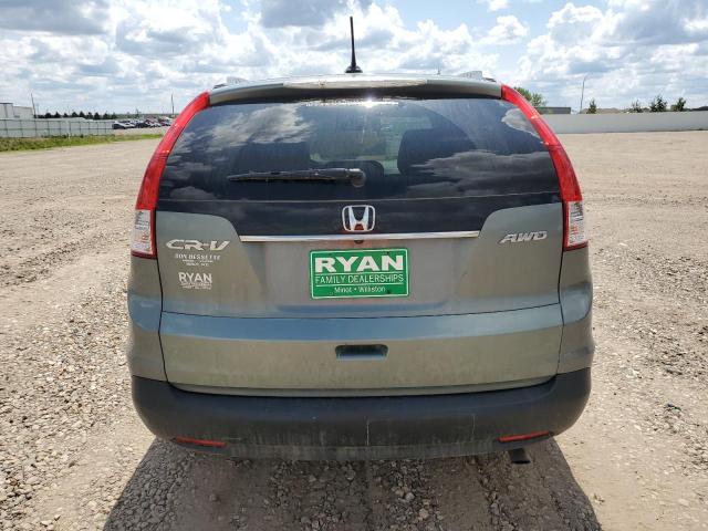 JHLRM4H77CC001270 - 2012 HONDA CR-V EXL TURQUOISE photo 6