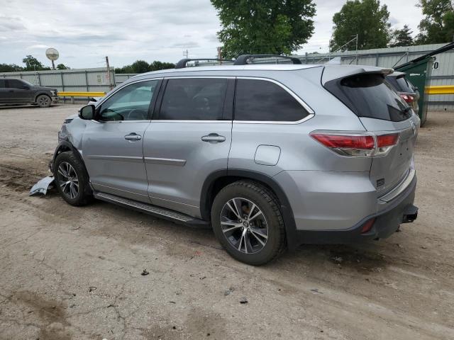 5TDJKRFH6GS315344 - 2016 TOYOTA HIGHLANDER XLE SILVER photo 2