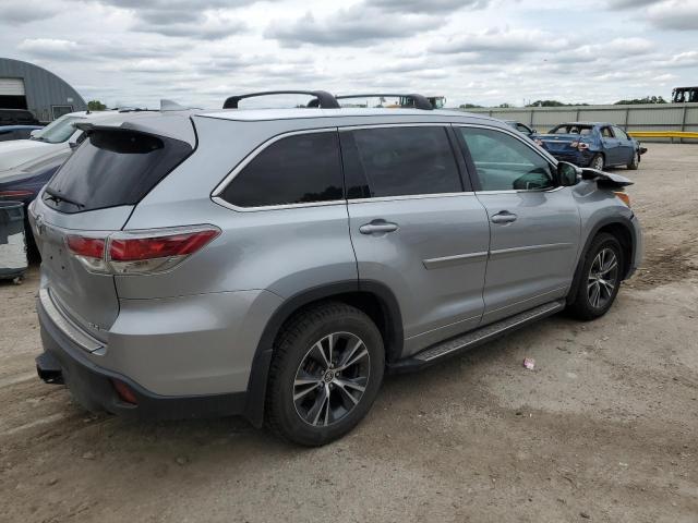 5TDJKRFH6GS315344 - 2016 TOYOTA HIGHLANDER XLE SILVER photo 3