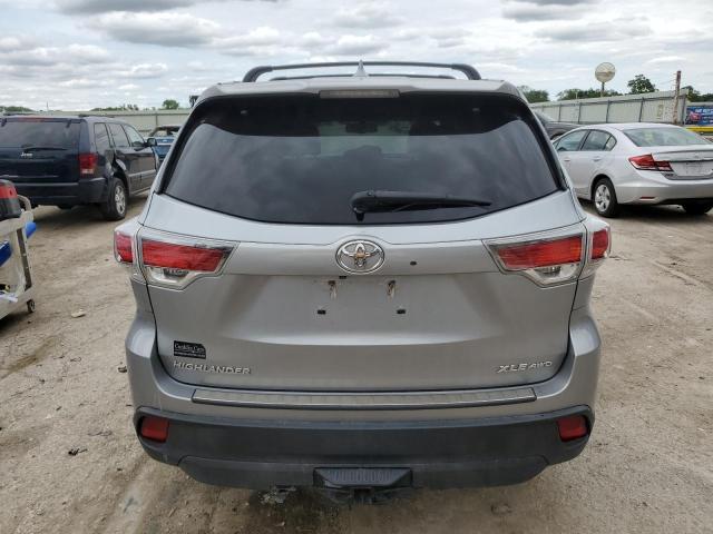 5TDJKRFH6GS315344 - 2016 TOYOTA HIGHLANDER XLE SILVER photo 6