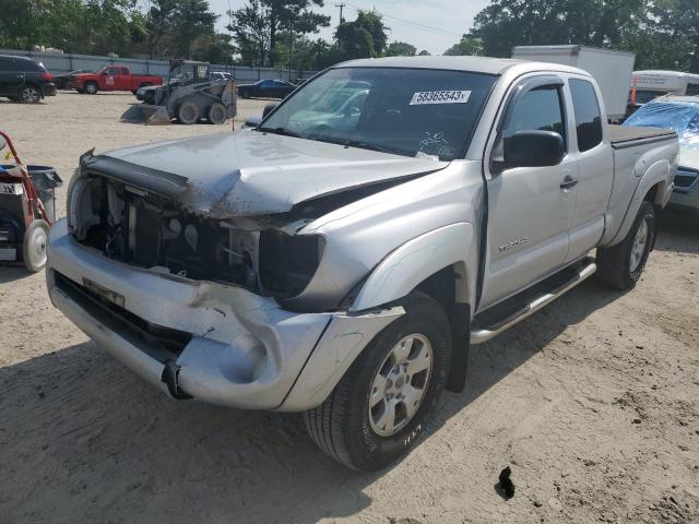 5TEUU4EN3AZ737051 - 2010 TOYOTA TACOMA ACCESS CAB SILVER photo 1