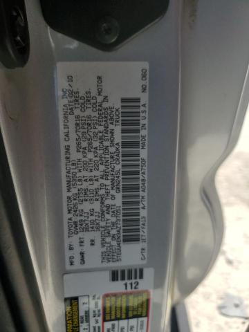 5TEUU4EN3AZ737051 - 2010 TOYOTA TACOMA ACCESS CAB ვერცხლისფერი ფოტო 12