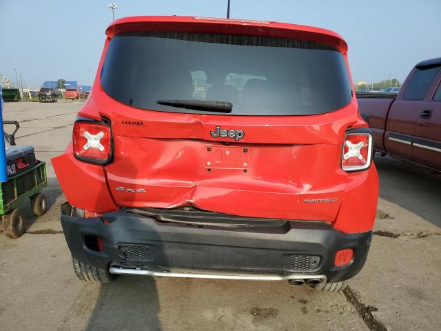 ZACCJBDT8GPD42813 - 2016 JEEP RENEGADE LIMITED RED photo 6