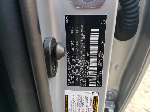 JTEPU5JR0M5843892 - 2021 TOYOTA 4RUNNER SR5/SR5 PREMIUM 银色 照片 13