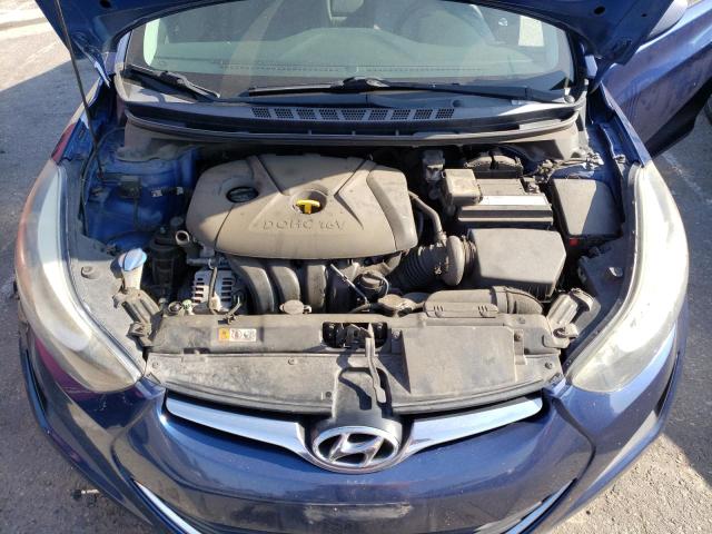 5NPDH4AE3FH628934 - 2015 HYUNDAI ELANTRA SE BLUE photo 11