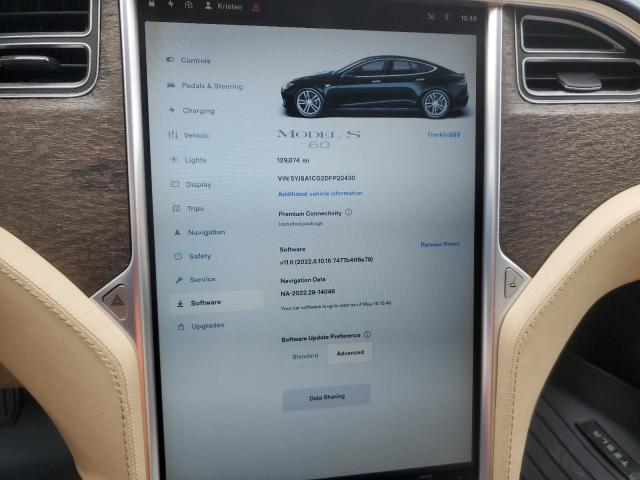 5YJSA1CG2DFP20430 - 2013 TESLA MODEL S 绿色 照片 9