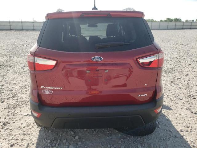 MAJ6S3GL7MC406261 - 2021 FORD ECOSPORT SE RED photo 6