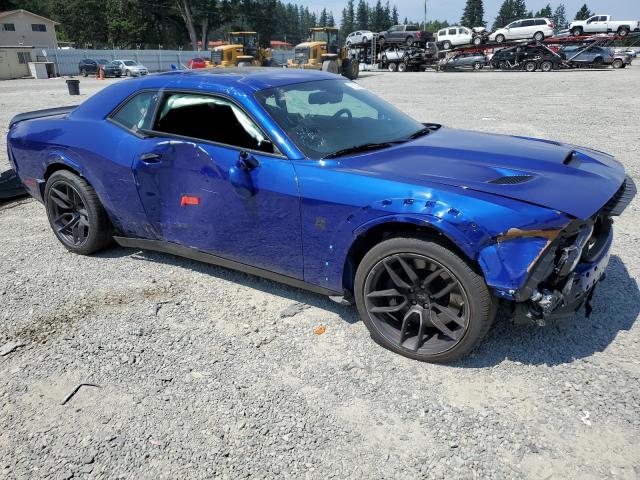 2C3CDZFJ3MH580601 - 2021 DODGE CHALLENGER R/T SCAT PACK BLUE photo 4