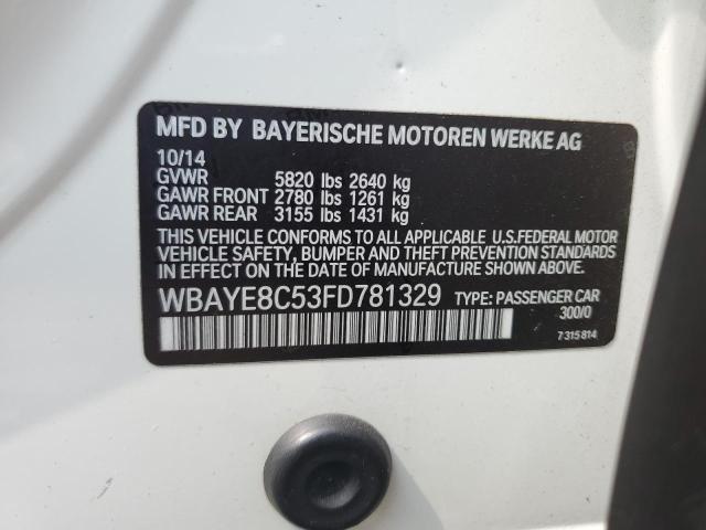 WBAYE8C53FD781329 - 2015 BMW ALPINA B7 LI WHITE photo 12