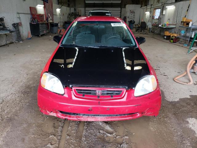 1HGEJ7221WL021992 - 1998 HONDA CIVIC HX RED photo 5