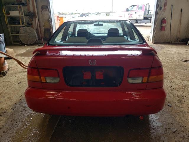 1HGEJ7221WL021992 - 1998 HONDA CIVIC HX RED photo 6