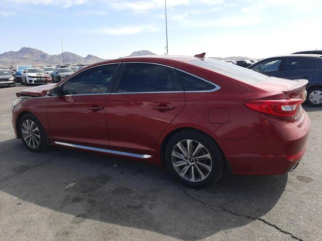 5NPE34AF0GH393373 - 2016 HYUNDAI SONATA SPORT RED photo 2