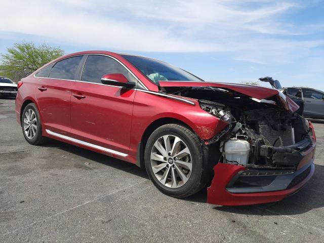 5NPE34AF0GH393373 - 2016 HYUNDAI SONATA SPORT RED photo 4