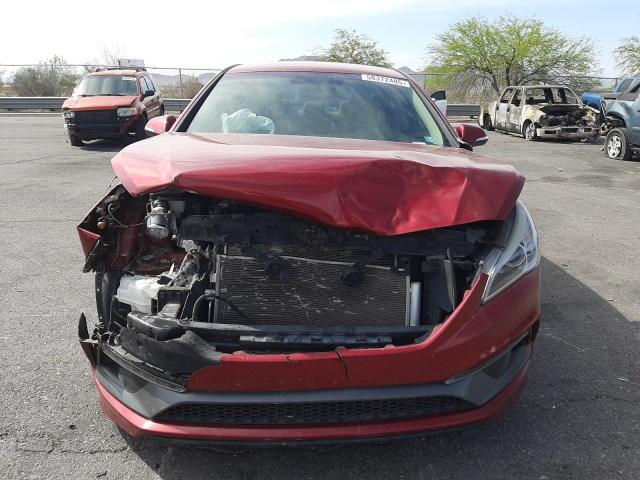 5NPE34AF0GH393373 - 2016 HYUNDAI SONATA SPORT RED photo 5