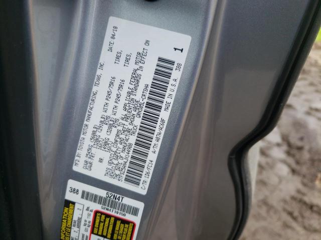 5TFSZ5AN4JX144908 - 2018 TOYOTA TACOMA ACCESS CAB ვერცხლისფერი ფოტო 13