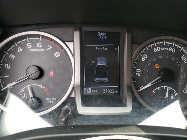 5TFSZ5AN4JX144908 - 2018 TOYOTA TACOMA ACCESS CAB ვერცხლისფერი ფოტო 9